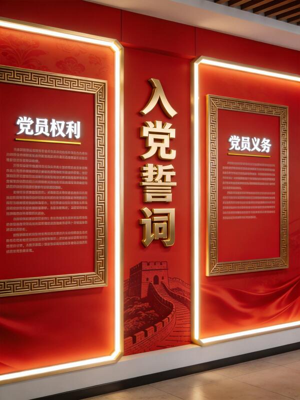 北京党建文化墙设计：打造庄重规范的红色阵地